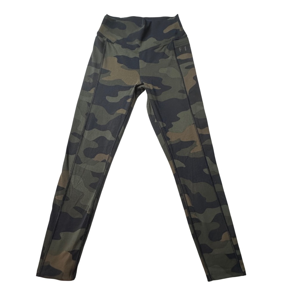 PINK‎ Leggings Womens S Green Camo Ultimate High Waist Side Pocket Activewear